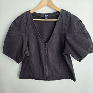 GAP Charcoal Button-Down Shirt